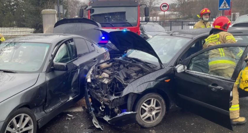 Wypadek na ul. Warszawskiej w Słupcy