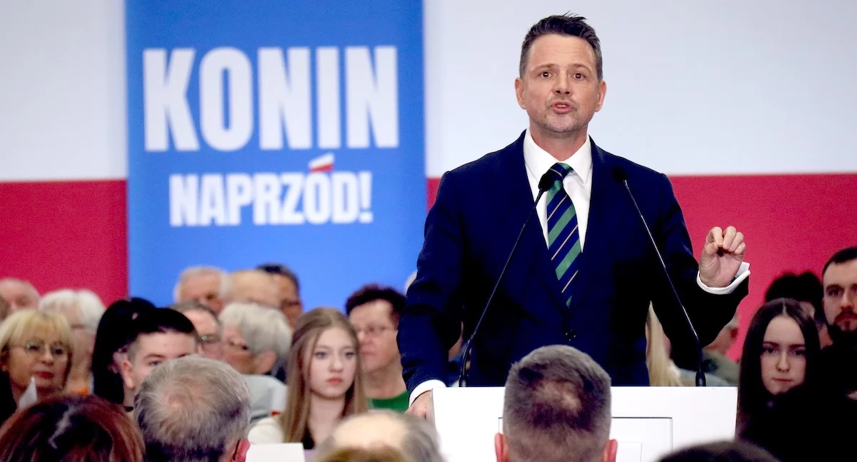 Partie i polityka, Rafał Trzaskowski kandydat Koalicji Obywatelskiej prezydenta gościł Koninie - zdjęcie, fotografia