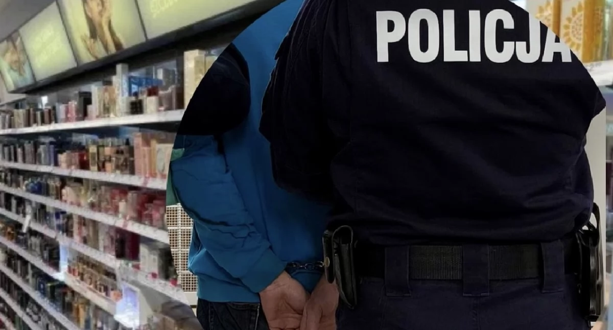 Kronika kryminalna, Złodziej perfum zatrzymany centrum handlowym - zdjęcie, fotografia