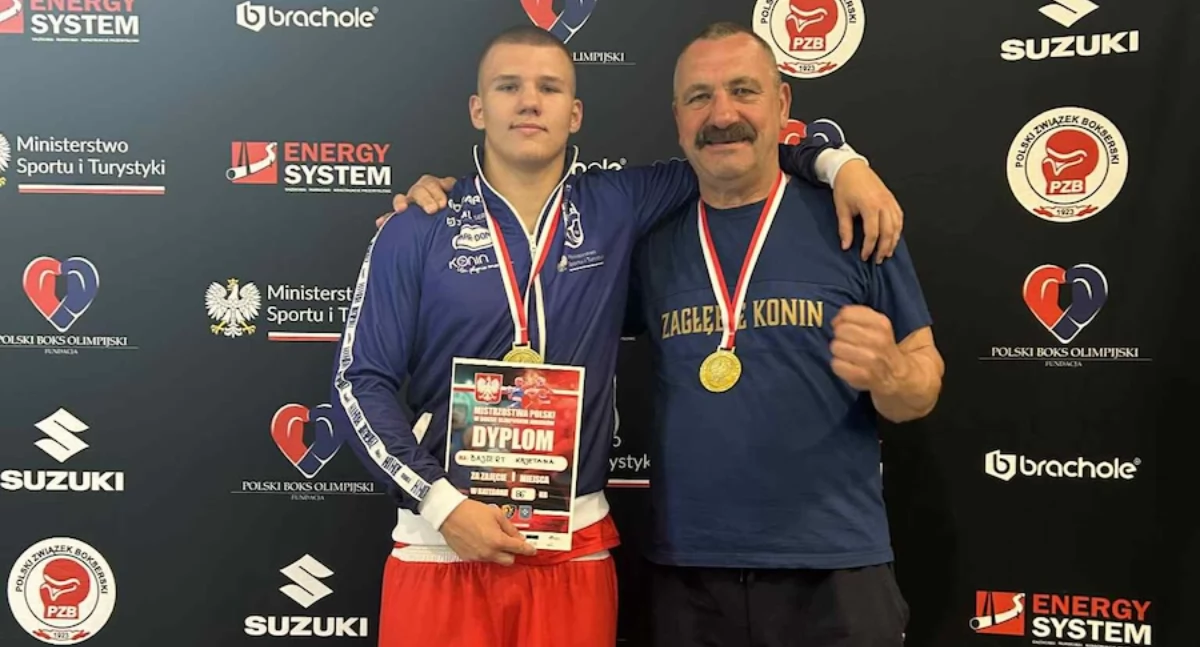 Boks, Kajetan Bajzert Mistrzem Polski U‑18 boksie! - zdjęcie, fotografia