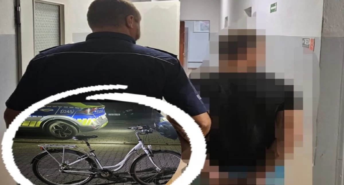 Kronika kryminalna, Sompolno latek ukradł rower sprzed restauracji wpadł chwili ręce policji - zdjęcie, fotografia
