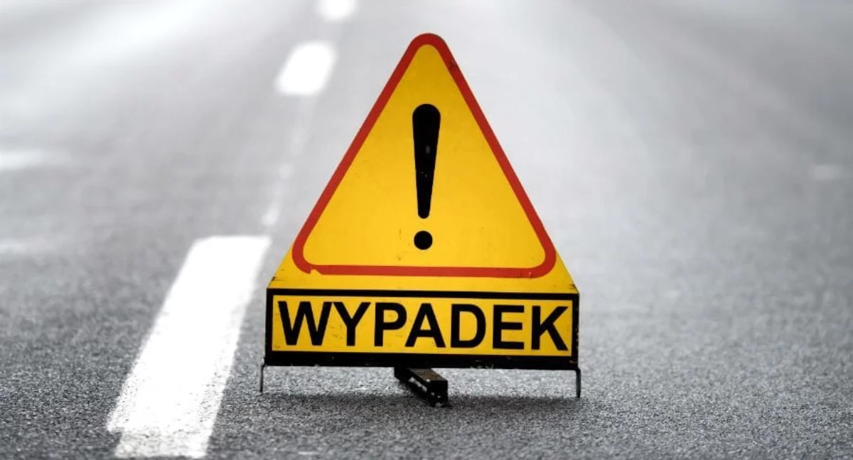 Wypadki drogowe, Tragiczny wypadek Brzeźnie żyje letni pieszy - zdjęcie, fotografia
