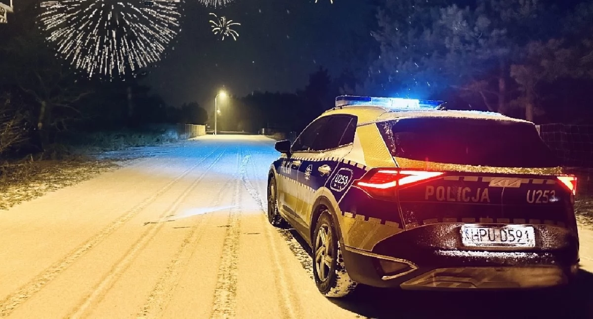 Komunikat Policji, Sylwester Koninie Ponad interwencji zatrzymania nietrzeźwych kierowców - zdjęcie, fotografia