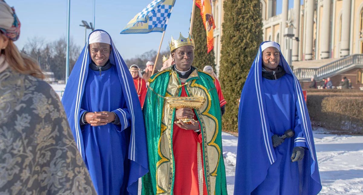 Kościół i religiua, Orszak Trzech Króli Licheniu Wiara wspólnota wezwanie przemiany serca - zdjęcie, fotografia