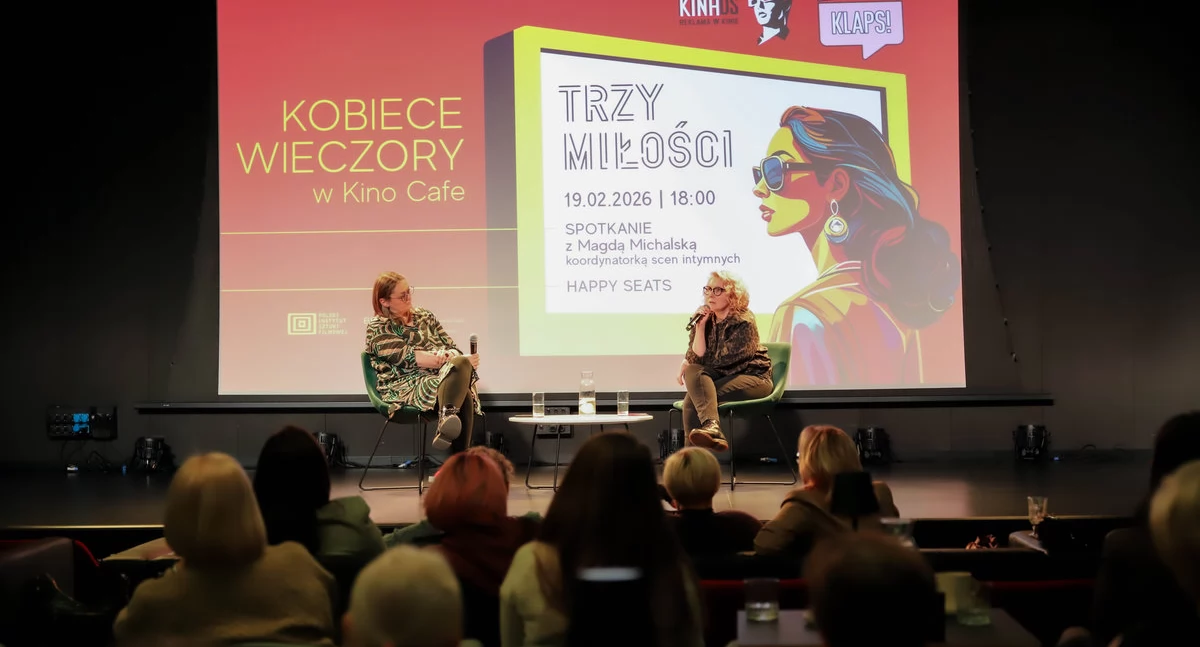 Imprezy, Sceny intymne Kinie Oskard Konin Magdalena Michalska koordynacji bezpieczeństwie granicach planie filmowym - zdjęcie, fotografia