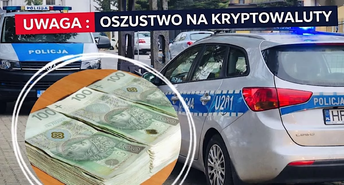 Kronika kryminalna, latka Konina straciła tysięcy złotych oszustwie kryptowalutowym - zdjęcie, fotografia