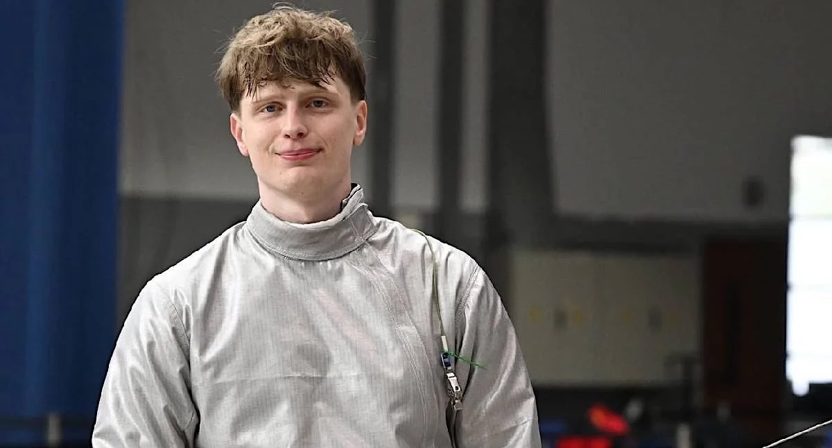 Szermierka, Kacper Nowinowski Konina Mistrzostwach Europy szabli - zdjęcie, fotografia