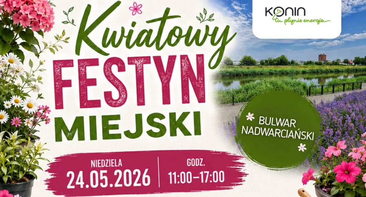 Atrakcje-Ciekawostki-Rekreacja, Konińska fiesta kwiatowa Wartą Wielki festyn rodzinny Bulwarze Nadwarciańskim - zdjęcie, fotografia