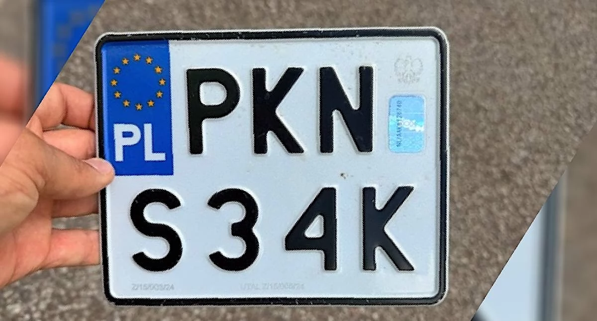 Atrakcje-Ciekawostki-Rekreacja, Znaleziono tablicę rejestracyjną motocykla Koninie Poszukiwany właściciel pojazdu - zdjęcie, fotografia