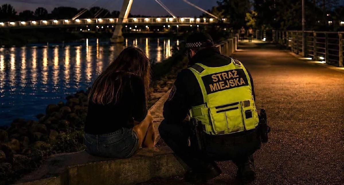Komunikat Policji, Nastolatka wpływem alkoholu Wartą Szybka reakcja świadka pozwoliła udzielić pomocy - zdjęcie, fotografia