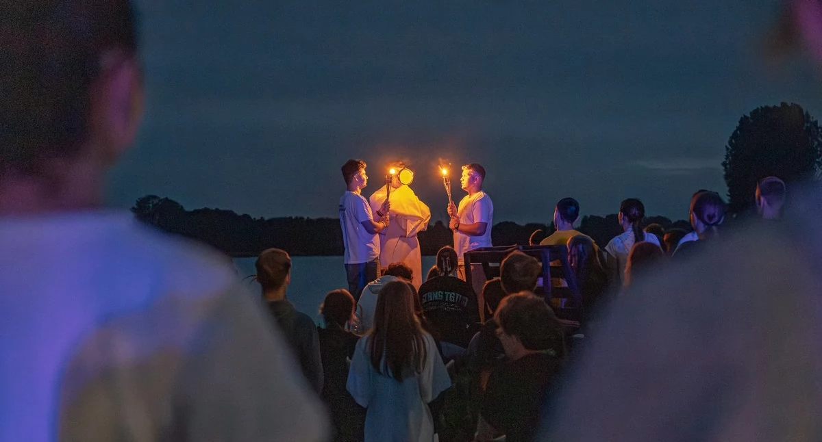 Kościół i religiua, młodych opanowało Skulsk Zakończył Campus Miriam pełen wiary muzyki integracji - zdjęcie, fotografia