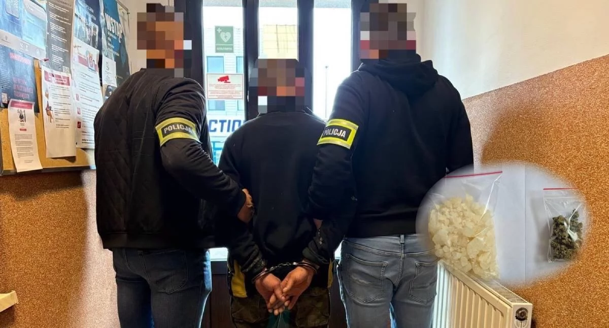 Kronika kryminalna, Ponad gramów narkotyków przejętych powiecie kolskim latek został tymczasowo aresztowany - zdjęcie, fotografia