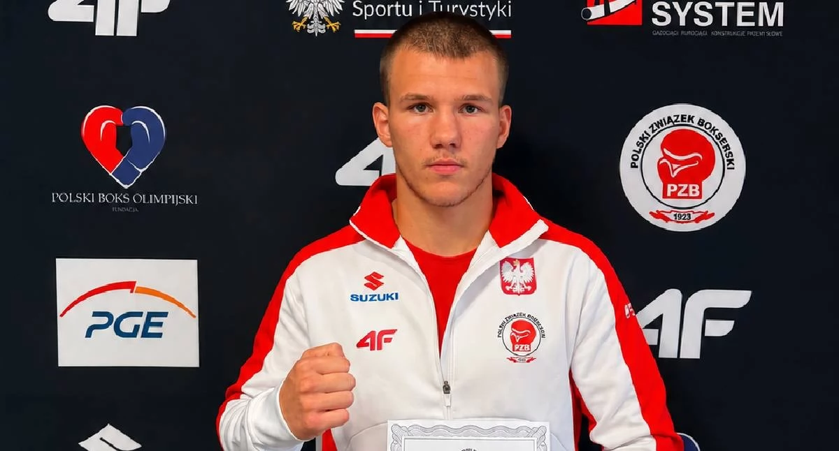 Boks, Kajetan Bajzert jedzie Mistrzostwa Europy Pięściarz Zagłębia Konin powalczy Serbii - zdjęcie, fotografia