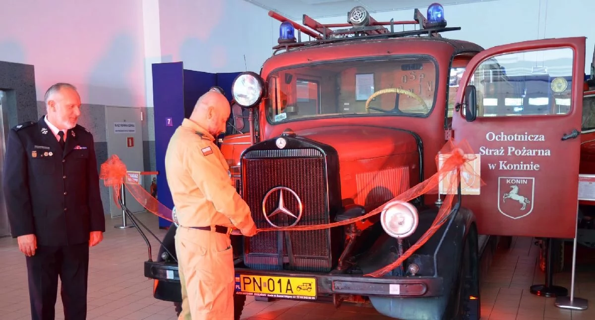 Atrakcje-Ciekawostki-Rekreacja, Zabytkowy Mercedes Konina trafił muzeum Niezwykła historia strażackiego - zdjęcie, fotografia