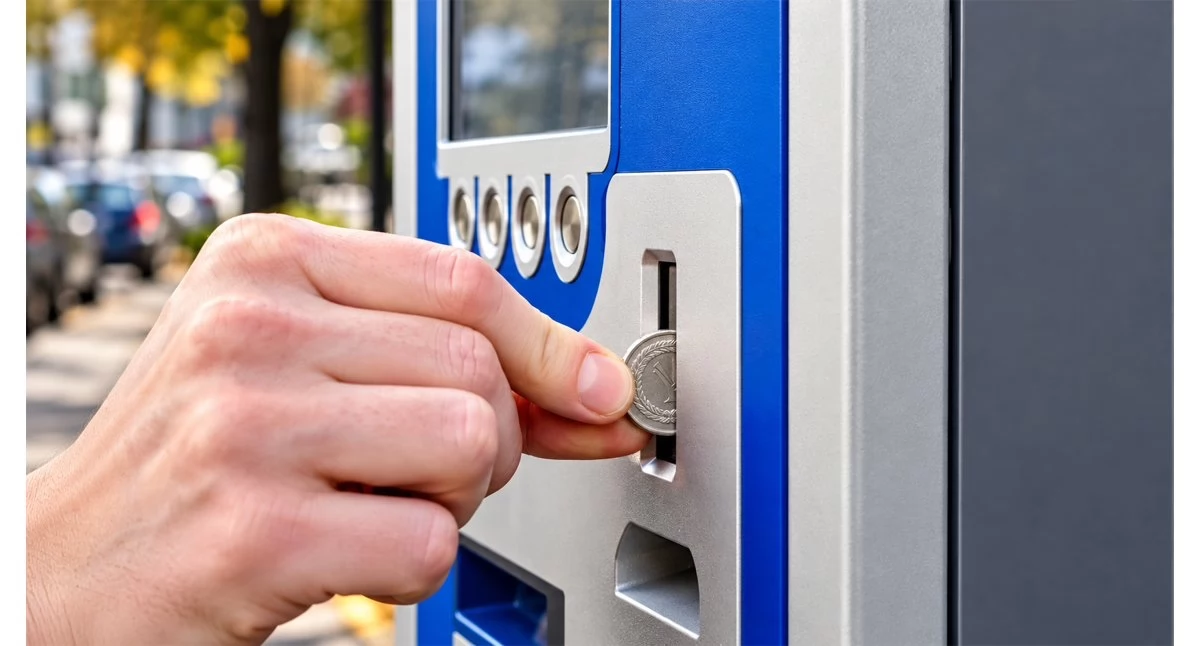Parkomaty w Strefie Płatnego Parkowania w Koninie przed planowaną modernizacją systemu.