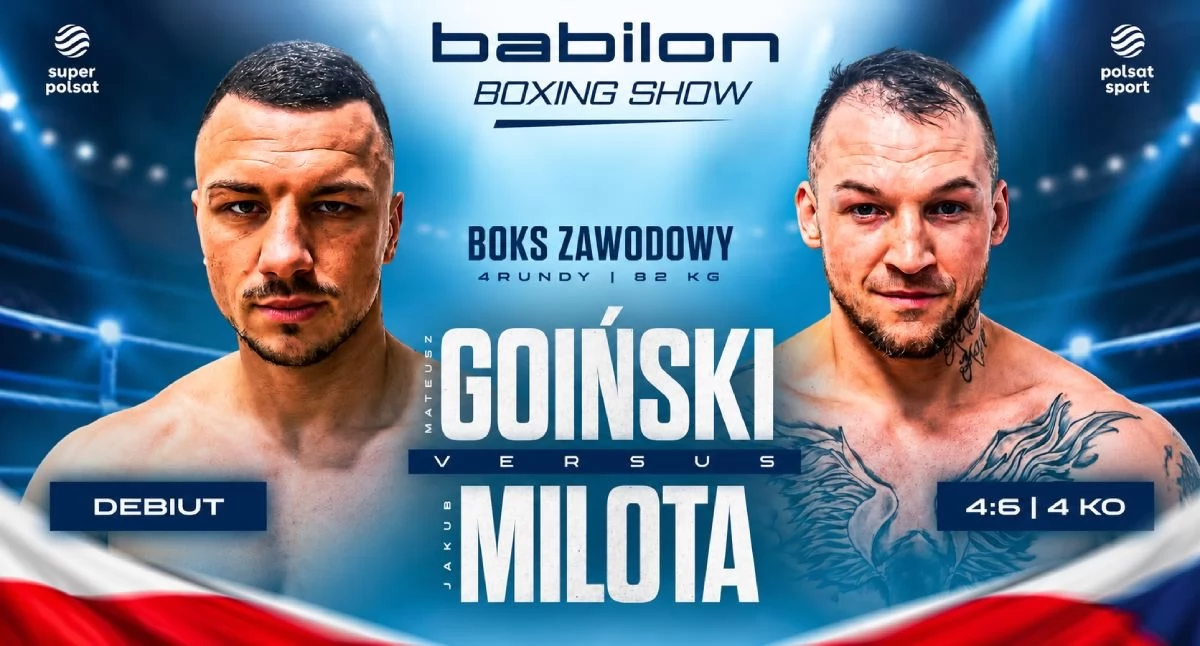 Mateusz Goiński i Jakub Milota, zapowiedź zawodowego debiutu pięściarza z Konina podczas Babilon Boxing Show.
