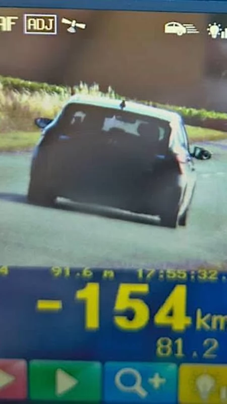 154 km/h w terenie zabudowanym. 23-latek pędził jak szalony, stracił prawo jazdy