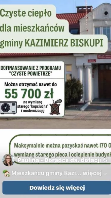 Wykorzystali zdjęcie Urzędu Gminy w Kazimierzu Biskupim. Samorząd ostrzega przed fałszywą reklamą