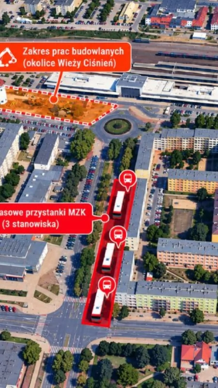 Duże zmiany dla pasażerów w Koninie. Od 30 października autobusy MZK i PKS zatrzymają się w innych miejscach
