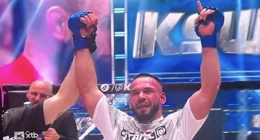 Kacper Pakeltys z Konina zdominował rywala w debiucie na KSW 115 - jednogłośna decyzja sędziów!