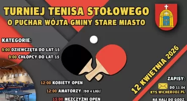 Turniej Tenisa Stołowego o Puchar Wójta