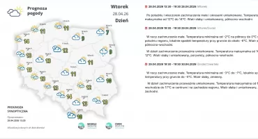 Ochłodzenie i przymrozki w regionie konińskim. Noce nawet do -6°C