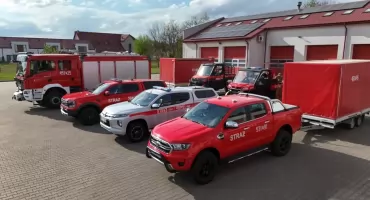 Wielkopolscy strażacy jadą gasić pożar w Lubelskiem. Specjalistyczny moduł w akcji