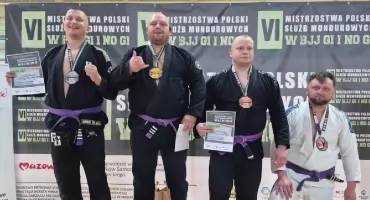 Dawid Kubalak z Konina mistrzem Polski. Policjant ponownie zachwycił na macie BJJ