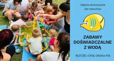 Zabawy doświadczalne z wodą | Zajęcia sensoryczne dla dzieci w CKiS w Koninie