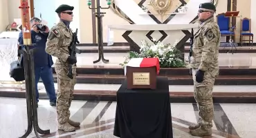 Po 86 latach wrócił do domu. Konin pożegnał Kazimierza Budnego z honorami państwowymi