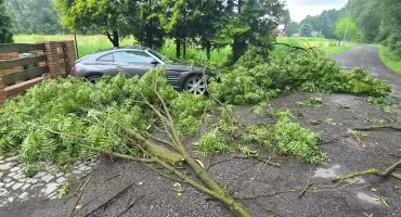 Burzowa noc w powiecie konińskim. Strażacy interweniowali już 12 razy