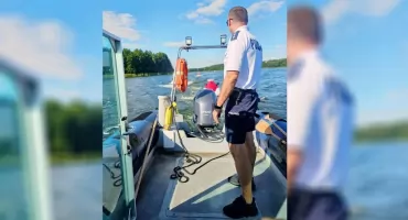 Skutery wodne i alkohol w Ślesinie. Dwóch kierujących zatrzymał patrol wodny