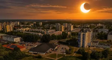 Dziś wyjątkowe zaćmienie Słońca nad Koninem. Kulminacja około godz. 20:07