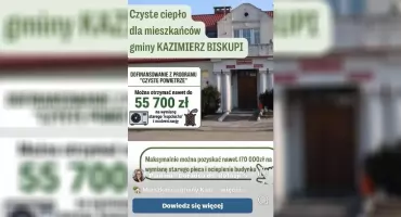 Wykorzystali zdjęcie Urzędu Gminy w Kazimierzu Biskupim. Samorząd ostrzega przed fałszywą reklamą