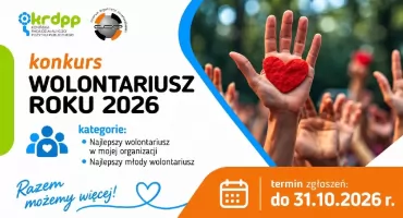 Konin szuka ludzi, którzy bezinteresownie pomagają innym. Ruszyły zgłoszenia do konkursu Wolontariusz Roku 2026