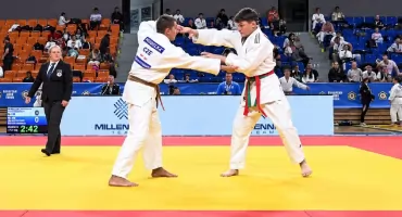Michał Kałuża na podium Pucharu Europy! Brązowy medal judoki Akademii Sportu
